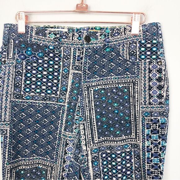 ANTHROPOLOGIE | PILCRO Patchwork Bandana Print Corduroy Pants Women’s Size 27 - Picture 4 of 13